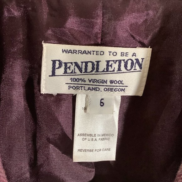 PENDLETON Wool Purple Career Blazer Jacket - Picture 4 of 5